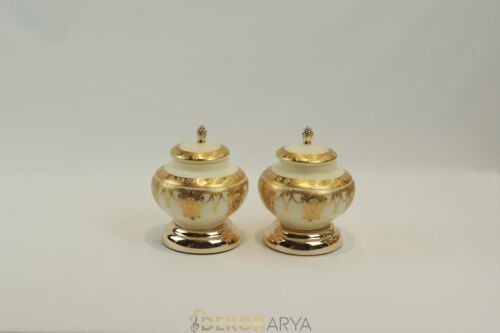 Imperial Antique Gold 7 Parça Salon Aksesuar Seti - 3