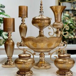 Imperial Champagne Glow 7 Parça Salon Aksesuar Seti - 2