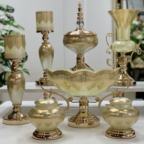 Imperial Cream Elegance 7 Parça Salon Aksesuar Seti - 2