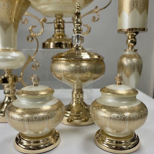 Imperial Cream Elegance 7 Parça Salon Aksesuar Seti - 4