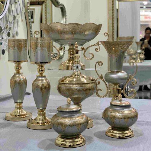 Imperial Silver Grace 7 Parça Salon Aksesuar Seti - 1