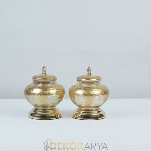 Imperial Verde Luxe Amber Gold 7 Parça Salon Aksesuar Seti - 8