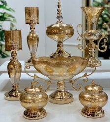 Imperial Verde Luxe Amber Gold 7 Parça Salon Aksesuar Seti - 8
