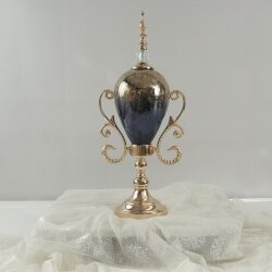 Lacivert Gold Lüks Salon Dekor Seti - 6