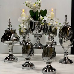 Lux Salon Takımı 7 Parça Tüy Silver - 3