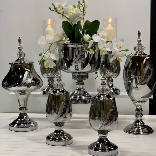 Lux Salon Takımı 7 Parça Tüy Silver - 3