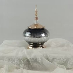 Siyah Gold Lüks Salon Dekor Seti - 5