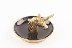 Gold Unicorn Dekoratif Tabak 12x7cm - 1