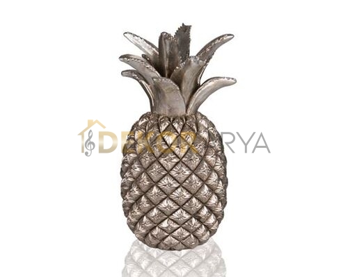 Gümüş Ananas Dekor 22 cm - 1