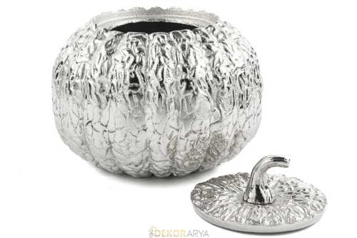 Gümüş Kabak Dekoratif Obje 20x17cm - 1