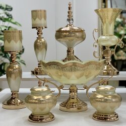 Imperial Cream Elegance 7 Parça Salon Aksesuar Seti - 2