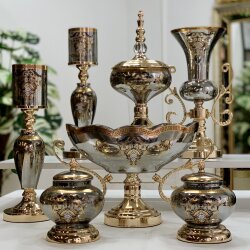 Imperial Mirror Gold 7 Parça Salon Aksesuar Seti - 2