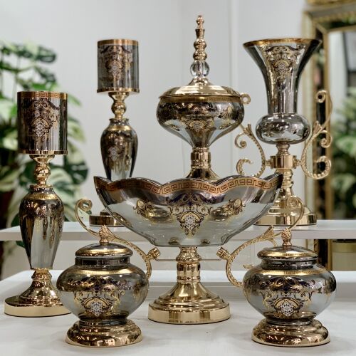 Imperial Mirror Gold 7 Parça Salon Aksesuar Seti - 2