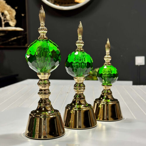 Kri̇stal 3lü Set Yeşi̇l - 5