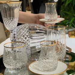 Okinowa Altın 61 Parça Kristal Bardak Takımı - 3