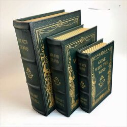 3’lü Dekoratif Kitap Kutu Seti – Gone With The Wind Tasarımlı - Deco Vien 