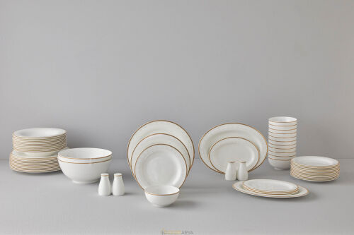 Be Original Monarch Gold 60 Parça 12 Kişilik Bone China Yemek Takımı - 4