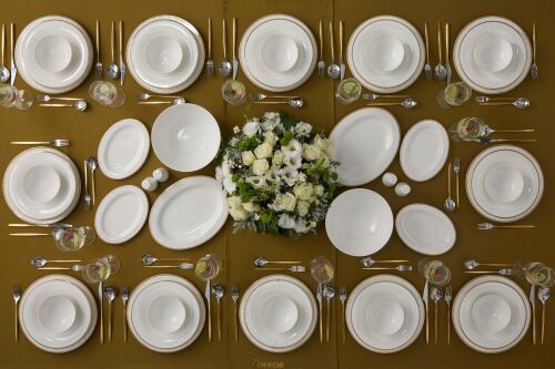 Be Original Monarch Gold 60 Parça 12 Kişilik Bone China Yemek Takımı - 5