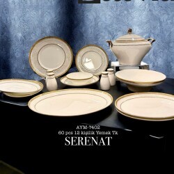 Serenat 60 Parça 12 Kişilik Fine Bone Yemek Takımı - Be Original