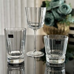 Macassar 18 Parça Bardak Seti - Cristal D′arques
