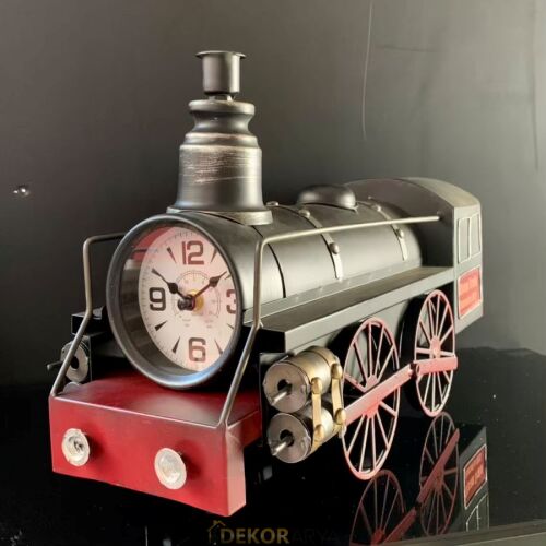 Buharlı Lokomotif Masa Saati (45×28 cm) - 2