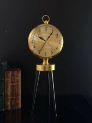 Retro Altın Yansıma Dekoratif Masa Saati - 3