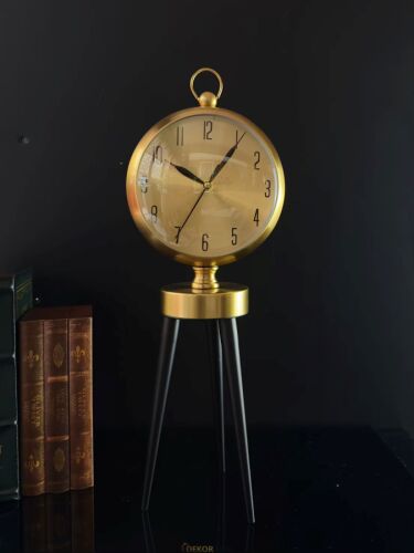 Retro Altın Yansıma Dekoratif Masa Saati - 3