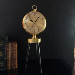 Retro Altın Yansıma Dekoratif Masa Saati - 2