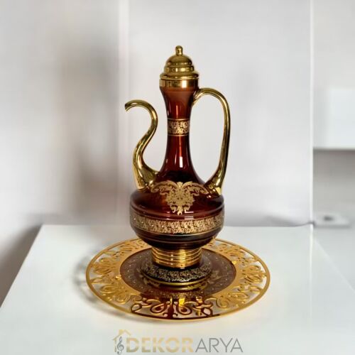 Dekorarya Valide Sultan Bordo Gold Dekoratif İbrik Seti - 1