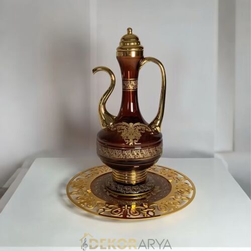 Dekorarya Valide Sultan Bordo Gold Dekoratif İbrik Seti - 3