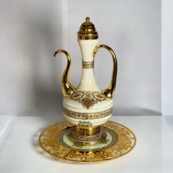 Dekorarya Valide Sultan Krem Gold Dekoratif İbrik Seti - 3