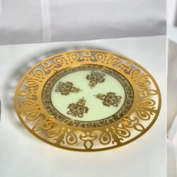 Dekorarya Valide Sultan Krem Gold Dekoratif İbrik Seti - 4