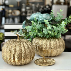 Gold 2li Kabak Dekoratif Obje - Mikasa Moor