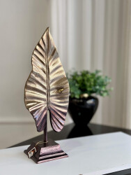 Gold Metal Dalgalı Metal Yaprak Küçük - 2