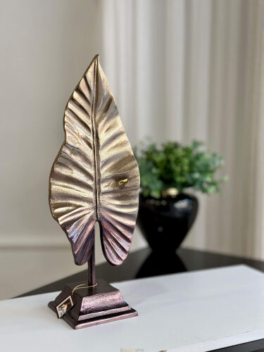 Gold Metal Dalgalı Metal Yaprak Küçük - 2