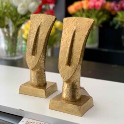 Gold Yüz Dekor Obje 2 Lİ 9x7x24cm - Mikasa Moor