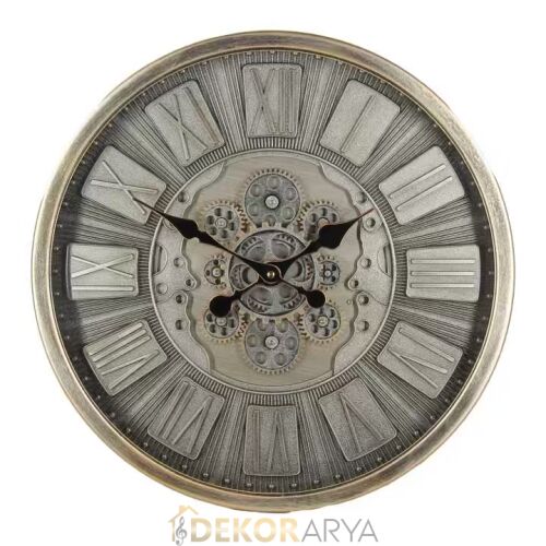 Antique Çarklı Duvar Saati 46 Cm - 1