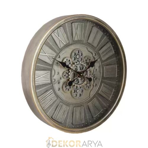 Antique Çarklı Duvar Saati 46 Cm - 2