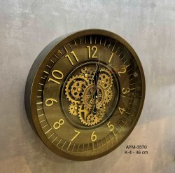 Optima Çarklı Duvar Saati 46 Cm - DEKOR ARYA 