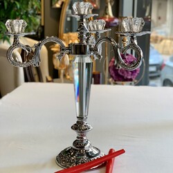3 Kollu Şamdan Silver - 2