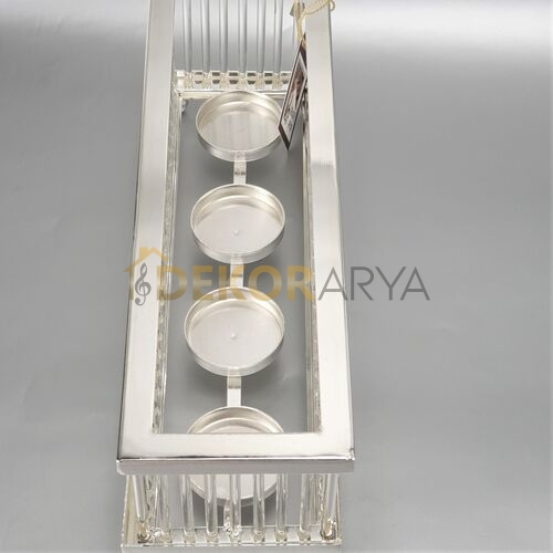 Dekoratif Mumluk - Silver - 2