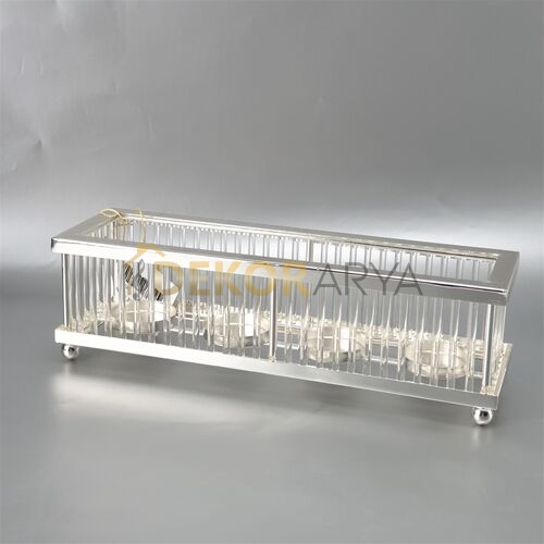 Dekoratif Mumluk - Silver - 1