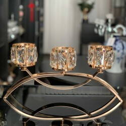 Göz Kamaşı 3 Başlı Şamdan - DEKOR ARYA 