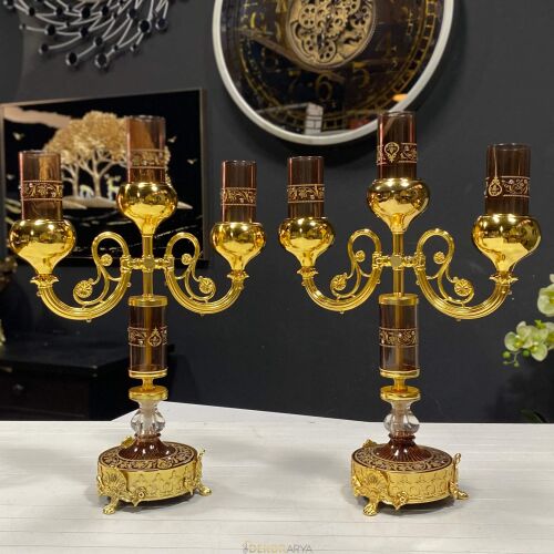 Milano 3 Kollu Mumluk Kahve - 1