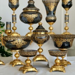 Napoli̇ 11 Parça Salon Konsol Aksesuar Seti̇ Füme - 4