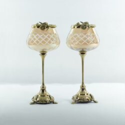 Dekor Arya Antik Barok Pirinç Salon Aksesuar Seti – 7 Parça Lüks Konsol ve Vitrin Dekor Seti - 8