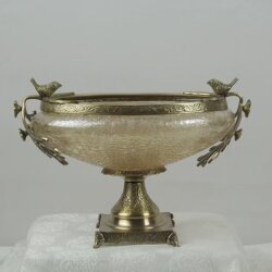 Pirinç Dekoratif Salon Aksesuar Seti Barok Anka - 3