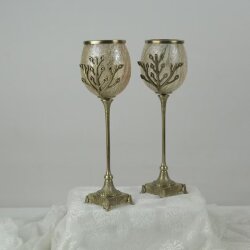 Pirinç Dekoratif Salon Aksesuar Seti Barok Anka - 4