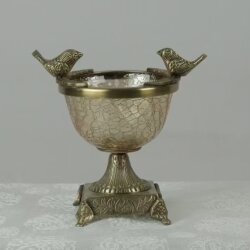 Pirinç Dekoratif Salon Aksesuar Seti Barok Anka - 5