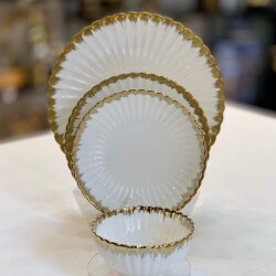 Marguerite Porselen Yemek Takımı - Dekor Arya